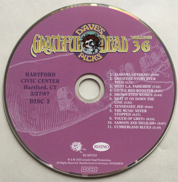 Dave's Picks, Volume 36 (CD BOX)(Hartford Civic Center, Hartford, CT • 3/26-27/87) | Mint (M) Near Mint (NM)