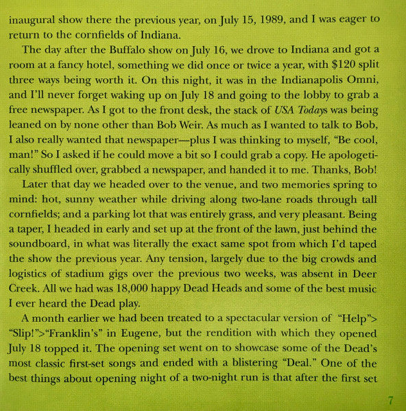 Dave's Picks, Volume 40 (3xCD)(Deer Creek Music Center, Noblesville, IN • 7/18-19/90 | Mint (M) Near Mint (NM)