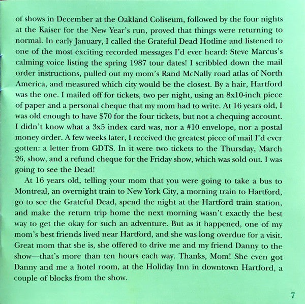 Dave's Picks, Volume 36 (CD BOX)(Hartford Civic Center, Hartford, CT • 3/26-27/87) | Mint (M) Near Mint (NM)