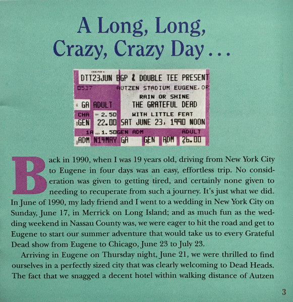 Dave's Picks, Volume 44 (3xCD)(Autzen Stadium, U. Of Oregon, Eugene, OR • 6/23/90) | Mint (M) Near Mint (NM)