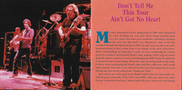 Dave's Picks, Volume 39 (3xCD)(The Spectrum, Philadelphia, PA • 4/26/83) | Mint (M) Near Mint (NM)