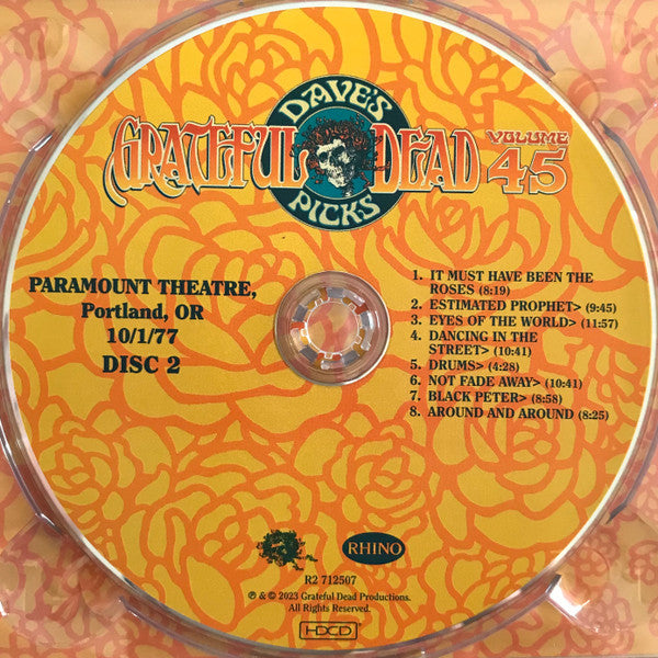 Dave's Picks, Volume 45 (4xCD)(Paramount Theatre, Portland, OR • 10/1-2/77) | Mint (M) Near Mint (NM)