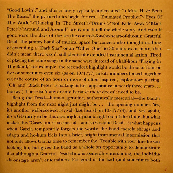 Dave's Picks, Volume 45 (4xCD)(Paramount Theatre, Portland, OR • 10/1-2/77) | Mint (M) Near Mint (NM)