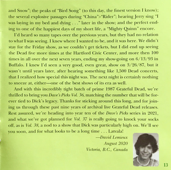 Dave's Picks, Volume 36 (CD BOX)(Hartford Civic Center, Hartford, CT • 3/26-27/87) | Mint (M) Near Mint (NM)