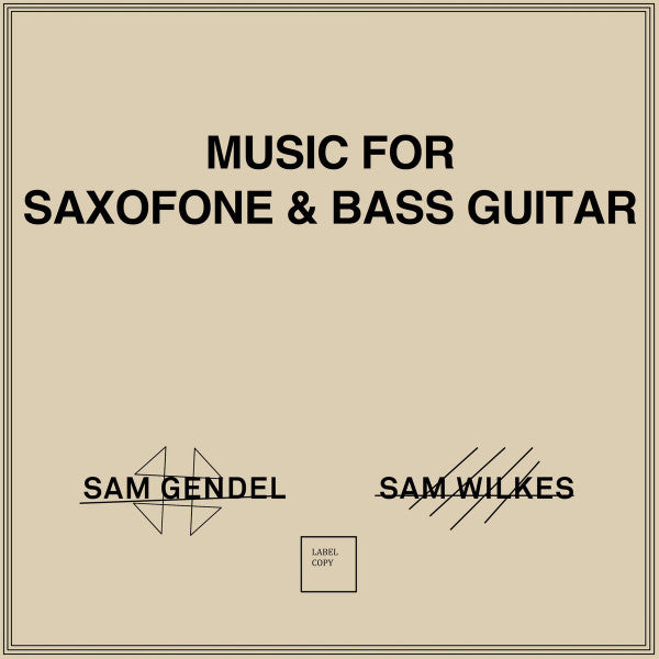 Music For Saxofone & Bass Guitar | Mint (M) Mint (M)