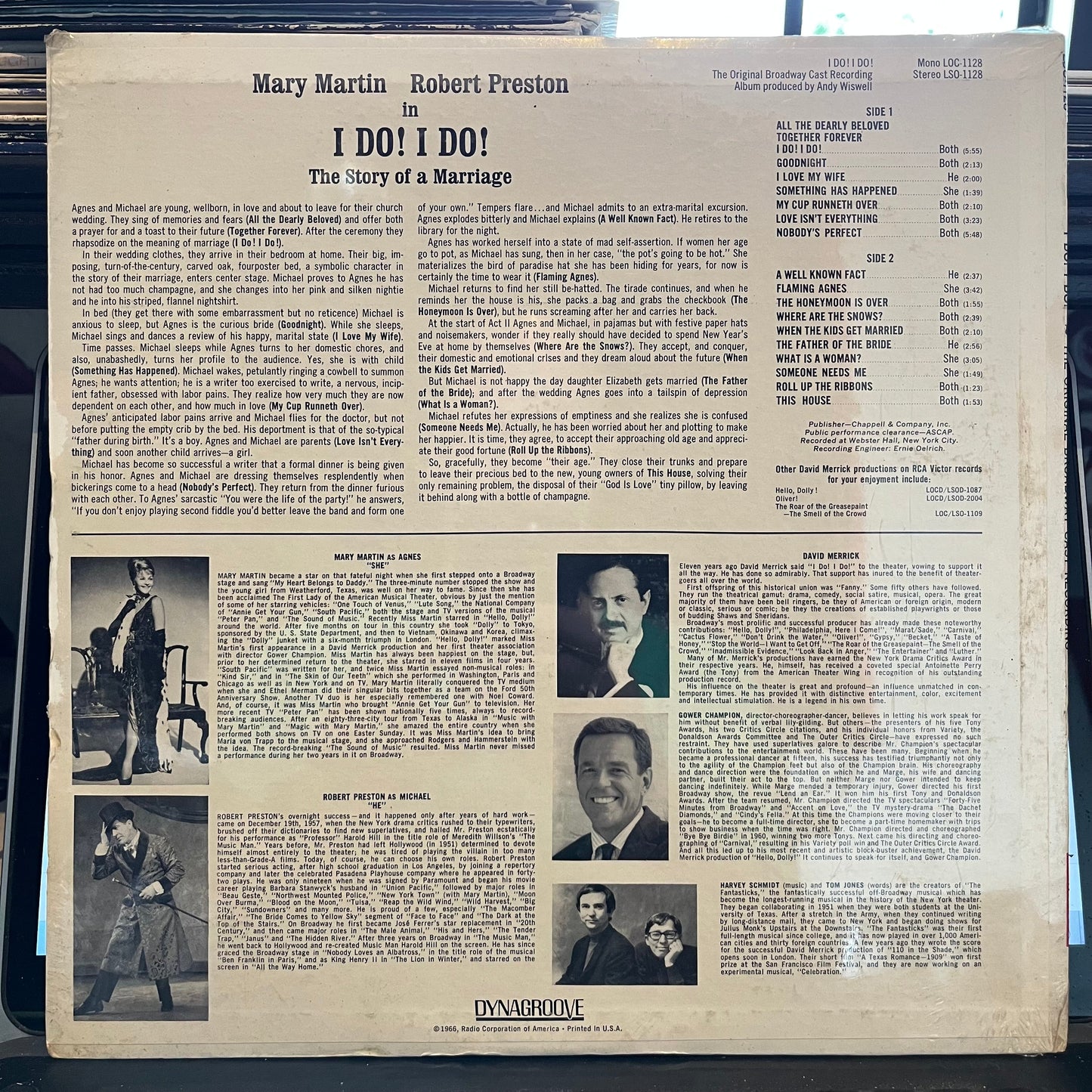 "I Do! I Do!" (The Original Broadway Cast Recording) | Mint (M) Near Mint (NM)