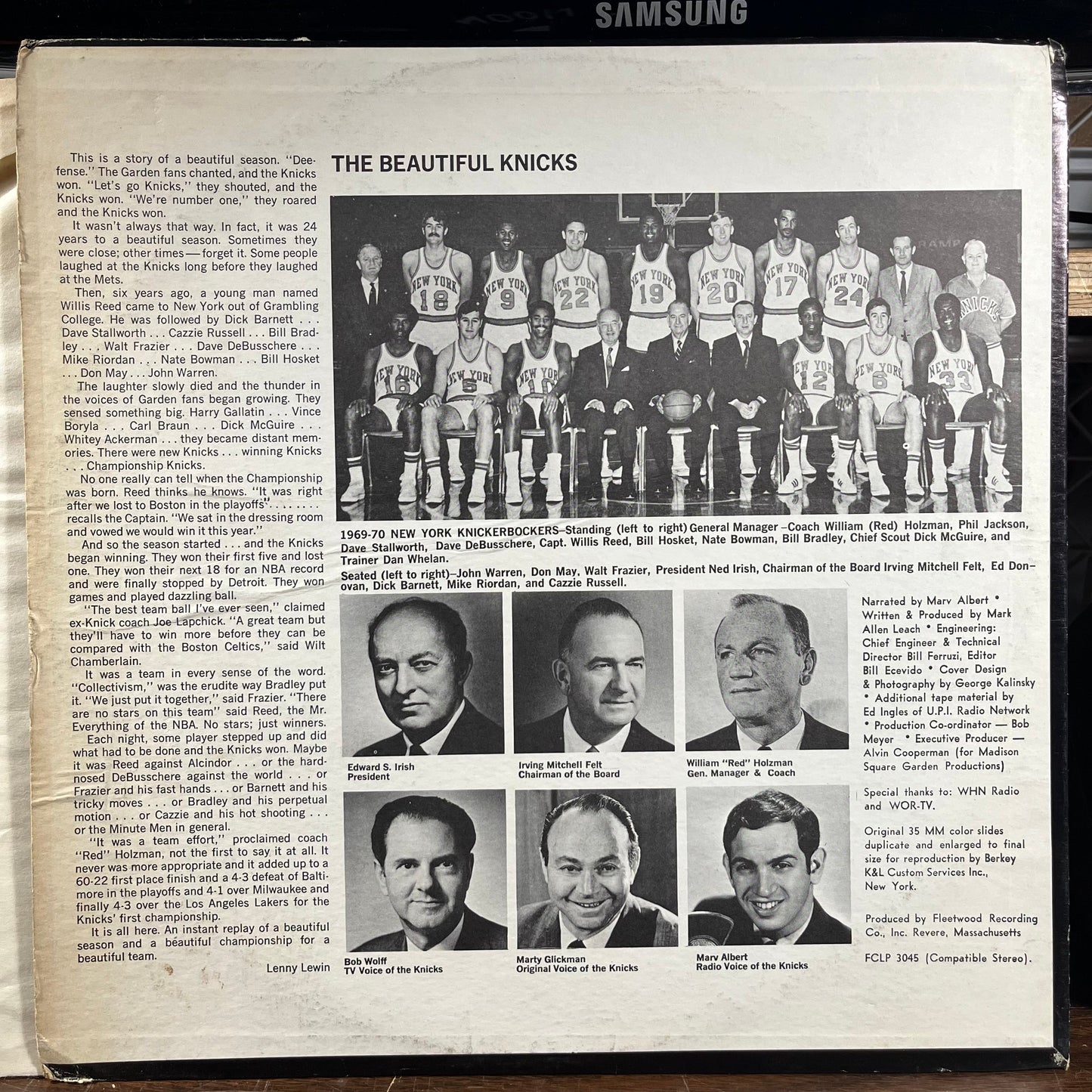 New York's Knicks (LP) | Very Good Plus (VG+) Very Good Plus (VG+)