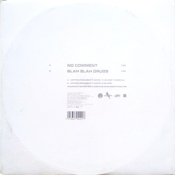 No Comment / Blah Blah Drugs | Very Good Plus (VG+) Very Good (VG)