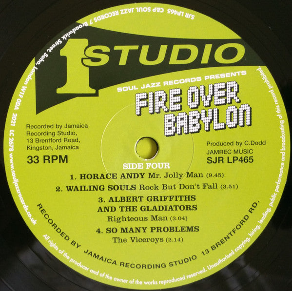 Fire Over Babylon (Dread, Peace And Conscious Sounds At Studio One) | Mint (M) Mint (M)