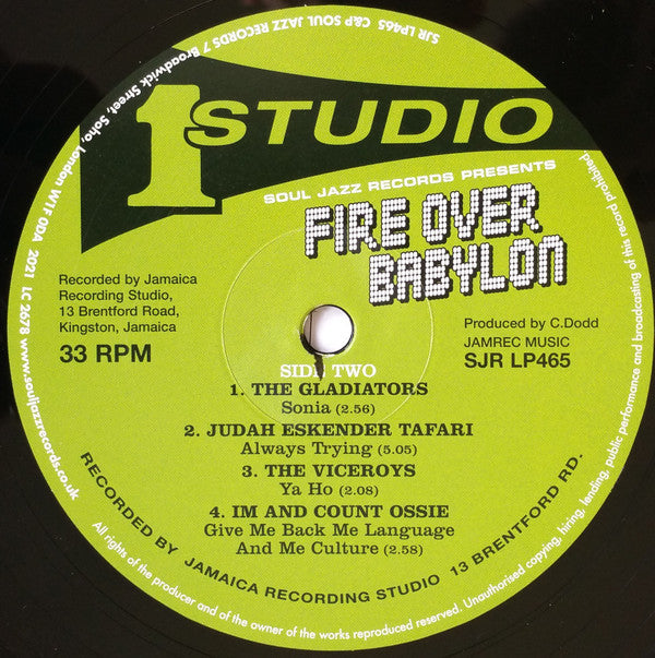 Fire Over Babylon (Dread, Peace And Conscious Sounds At Studio One) | Mint (M) Mint (M)
