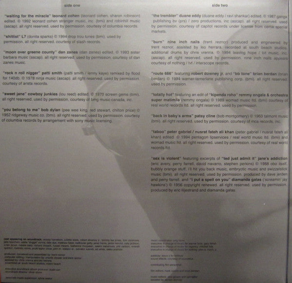 Natural Born Killers: A Soundtrack For An Oliver Stone Film | Mint (M) Mint (M)