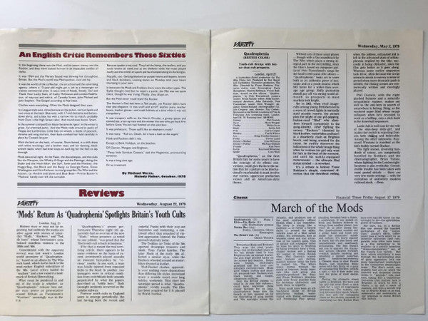 Quadrophenia | Near Mint (NM) Very Good Plus (VG+)