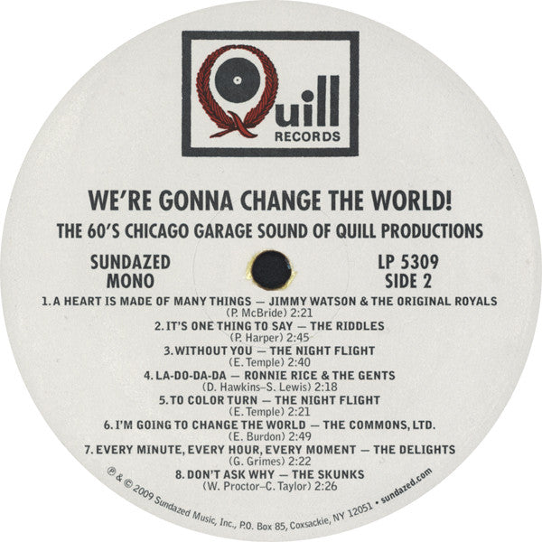 We're Gonna Change The World! (The 60's Chicago Garage Sound Of Quill Productions) | Mint (M) Mint (M)