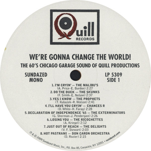 We're Gonna Change The World! (The 60's Chicago Garage Sound Of Quill Productions) | Mint (M) Mint (M)