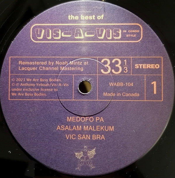 The Best Of Vis-A-Vis In Congo Style | Mint (M) Mint (M)